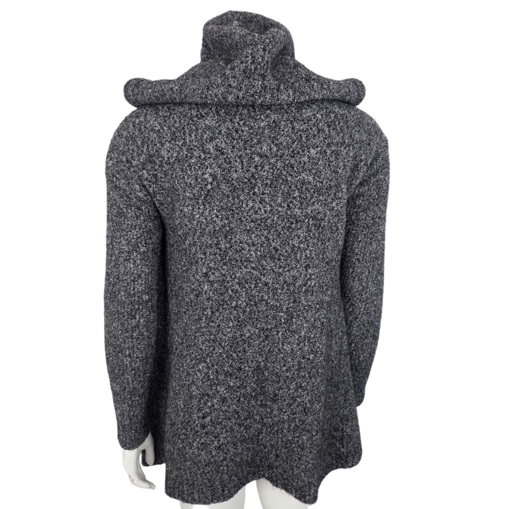 Athleta Merino Wool Yak Cardigan Sweater Womens XS Gray Long Sleeve Hooded - Picture 3 of 12